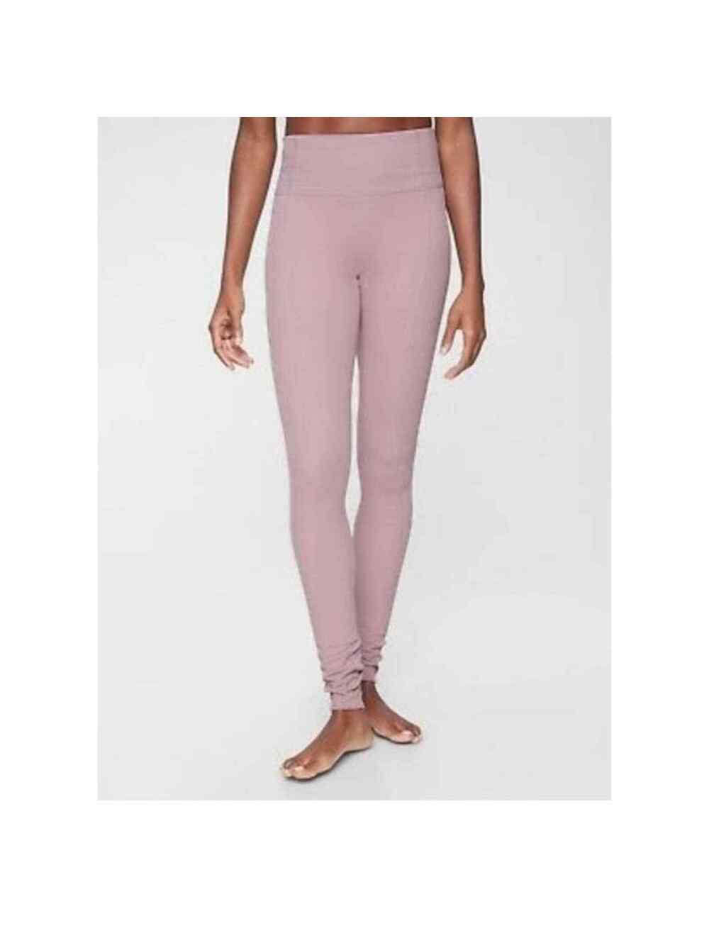 Athleta Elation Hybrid High Rise Rib Tight Pink Size Small Workout Gym Exercise